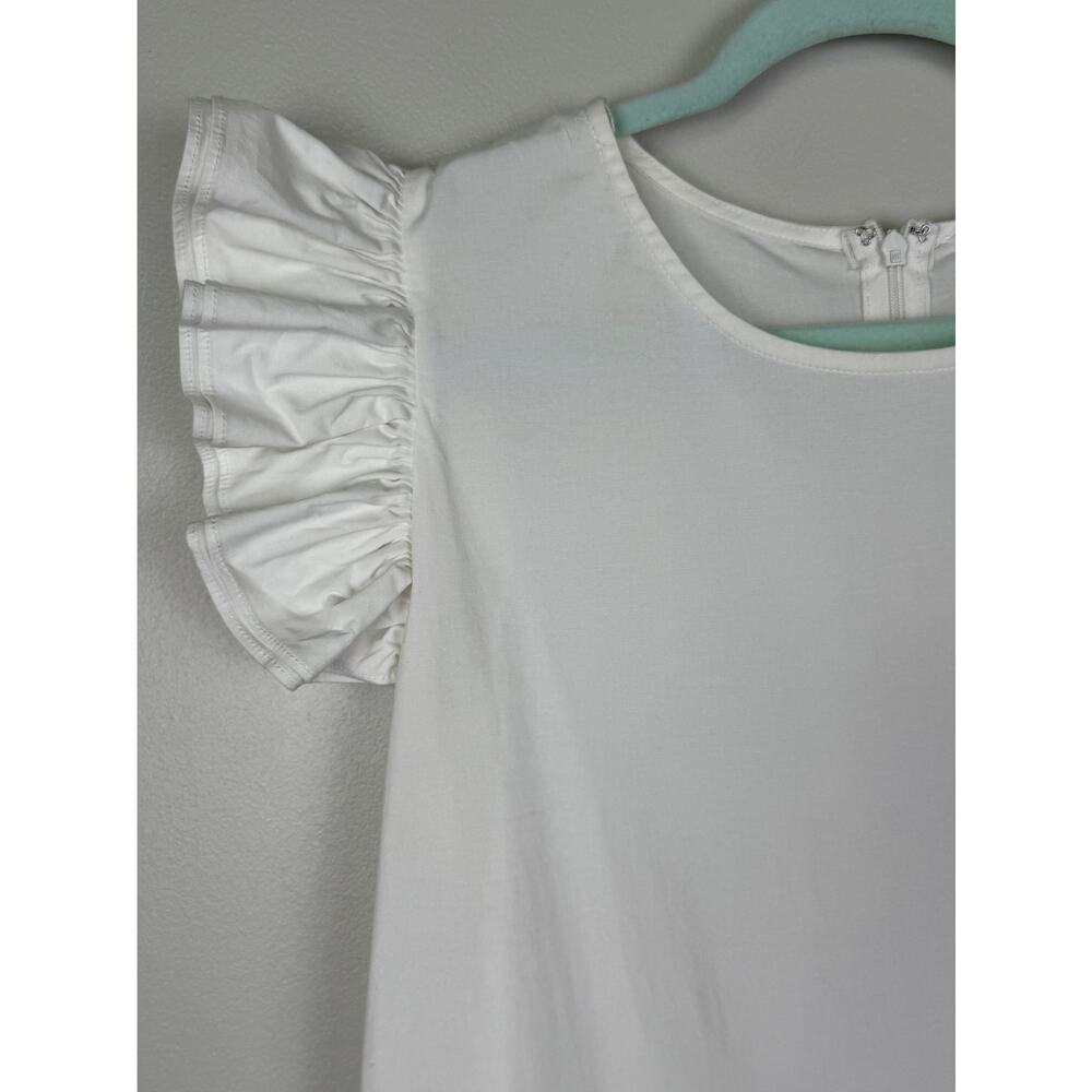 Tuckernuck Pomander Place Corrine Mini Flutter Sleeve Dress White XL Resort Wear - Picture 8 of 14